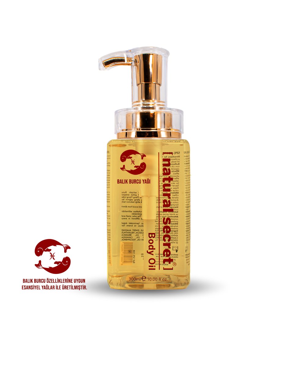 Natural Secret Pisces Massage & Body Care Oil - Balık Burcu Masaj & Vücut Bakım Yağı