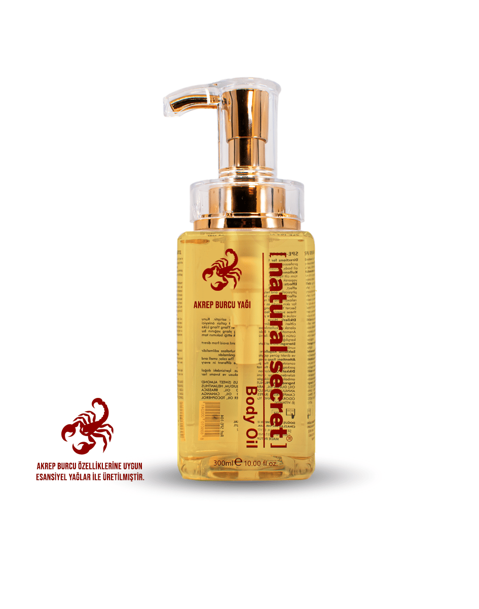 Natural Secret Scorpio Massage & Body Care Oil - Akrep Burcu Masaj & Vücut Bakım Yağı
