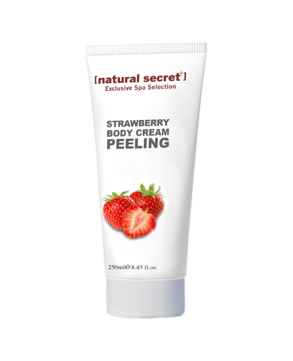 Natural Secret Strawberry Body Cream Peeling - Çilek Granüllü Vücut Krem Peeling