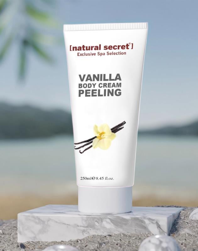 Natural Secret Vanilla Body Cream Peeling - Vanilya Granüllü Vücut Krem Peeling