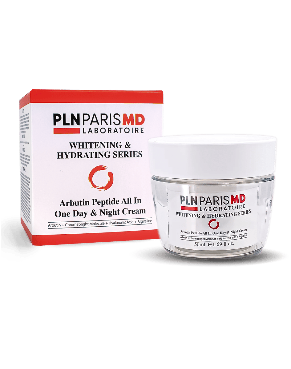 PLN PARIS MD Arbutin & Peptide & Day & Night Cream / Arbutin İçerikli Leke Açıcı ve Nemlendirici gündüz ve gece kremi 50ml