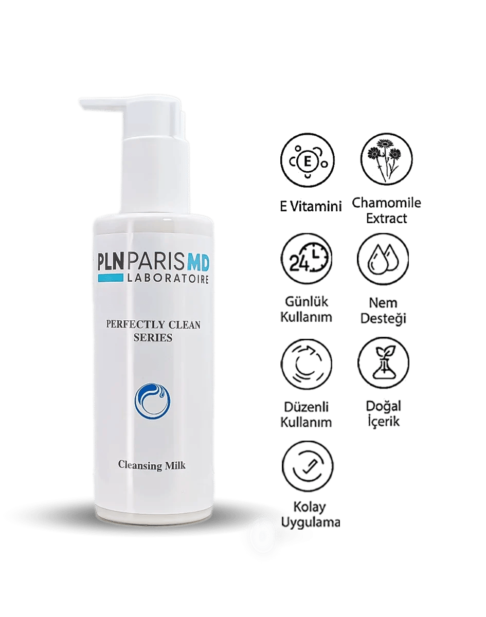 PLN PARIS MD Perfectly Clean Cleansing Milk / Normal ve Kuru Ciltler İçin Temizleme Sütü 200ml