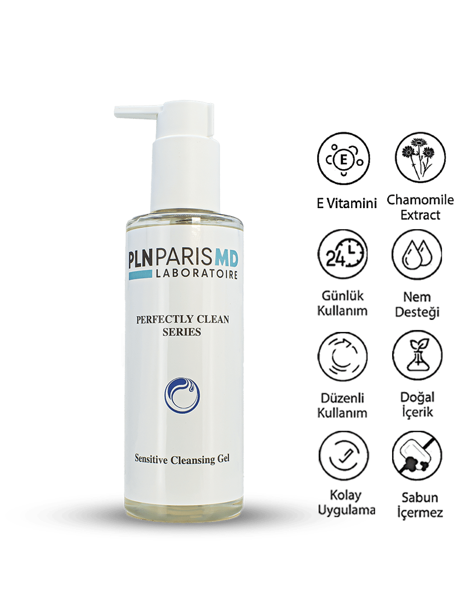 PLN PARIS MD Perfectly Clean Sensitive Cleansing Gel / Çok Hassas Ciltler İçin Temizleme Jeli 200ml