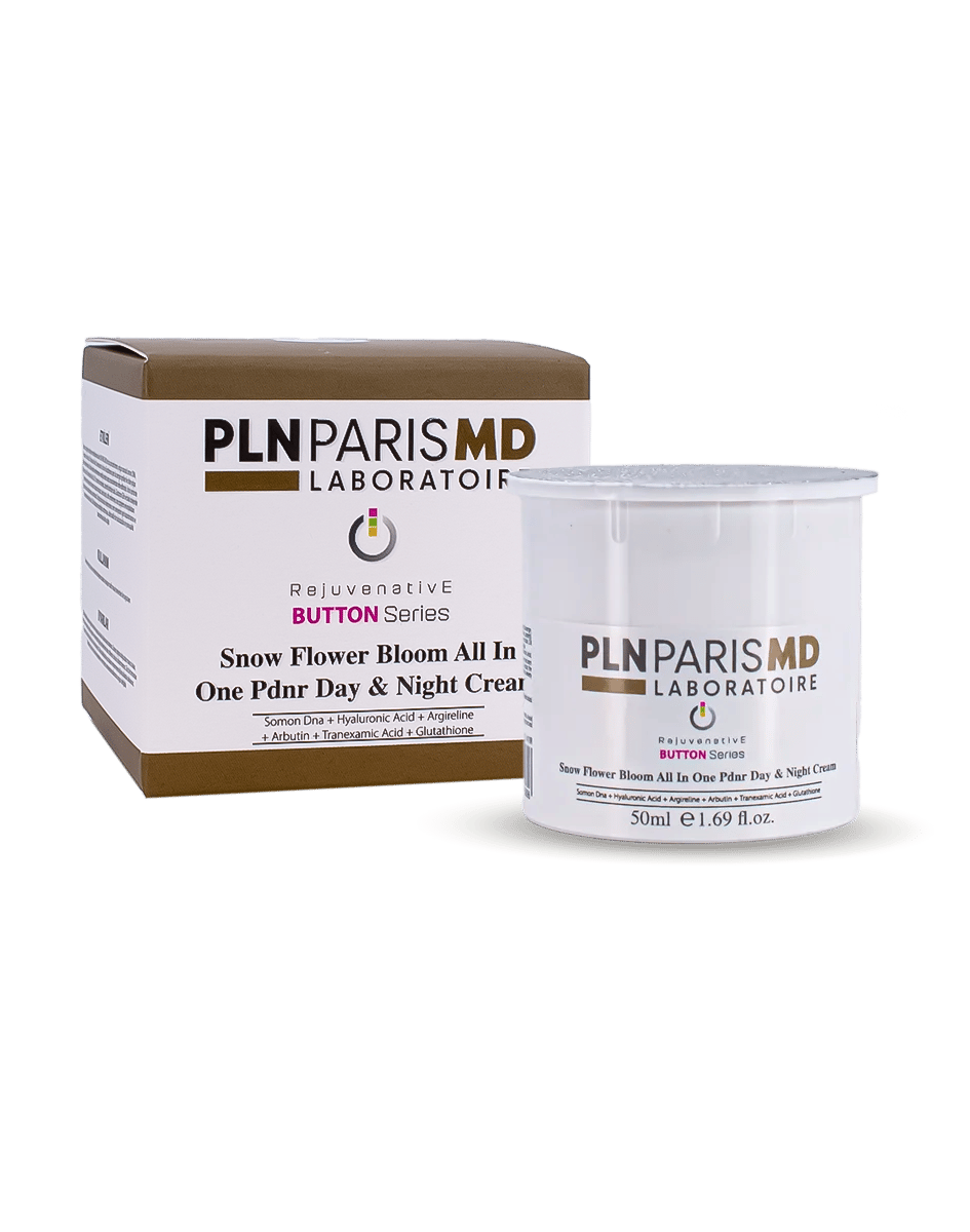 PLN PARIS MD Snow Flower Bloom In One PDNR Day & Night Cream / Kar Çiçeği Efekti Veren Zengin Kokteyl İçerikli Özel Bakım Kremi 50ml REFIL
