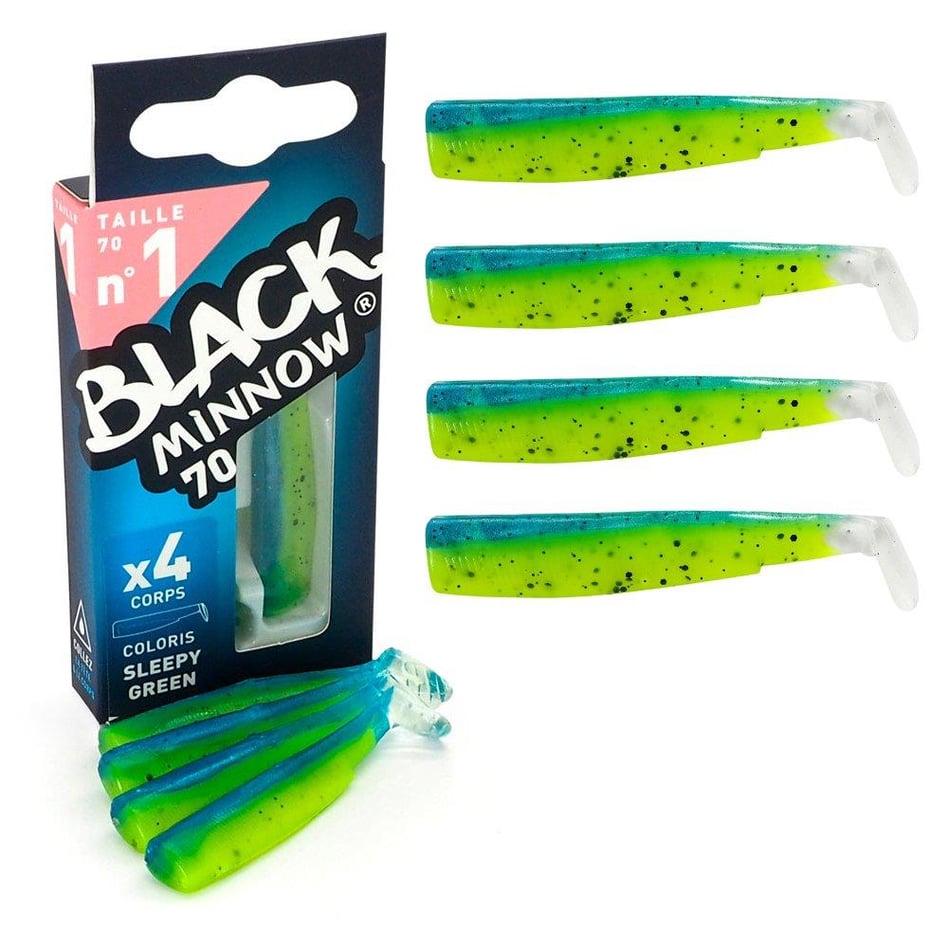 Fiiish BM70/1 BM912 4 Adet Gövde Sleepy Green Silikon Yem