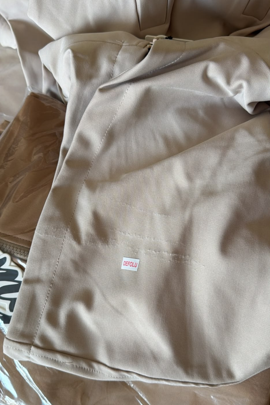Outlet Kapüşonlu Fermuarlı Sweatshirt Taş