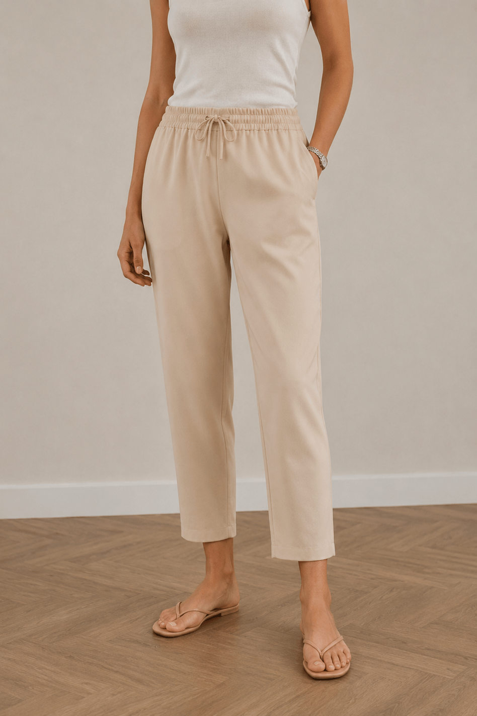 Jogger Pantolon Bej  - Merve Gültekin