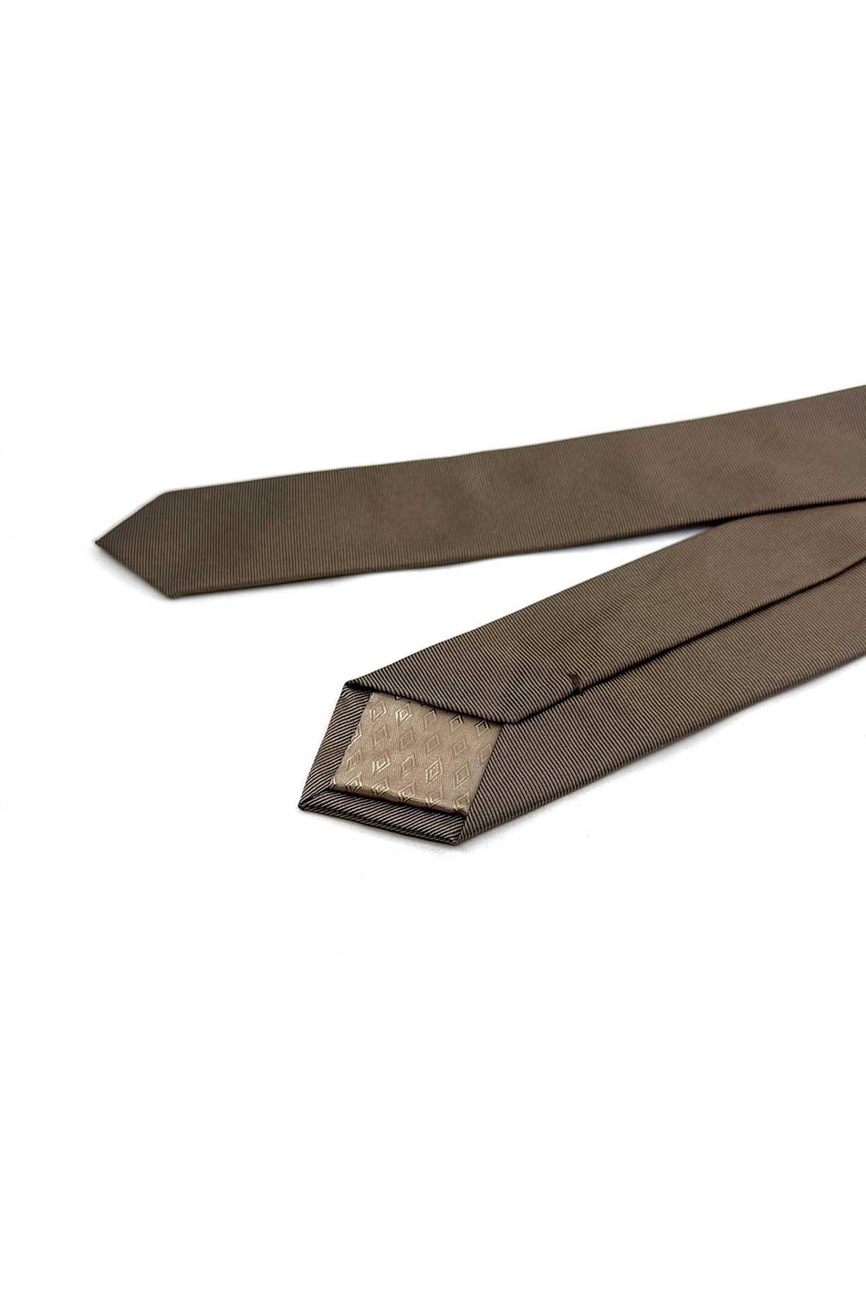 4.5 cm Bej Düz Ultra Slim İpek Kravat İK2321