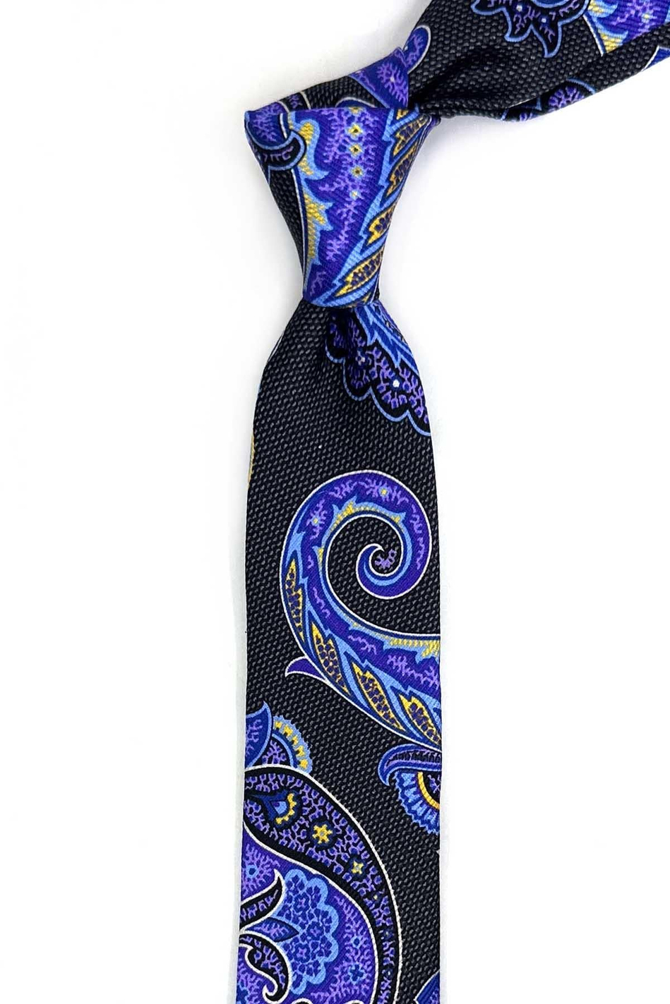 6.2 cm Çok Renkli Şal Desen İpek Kravat İK2316