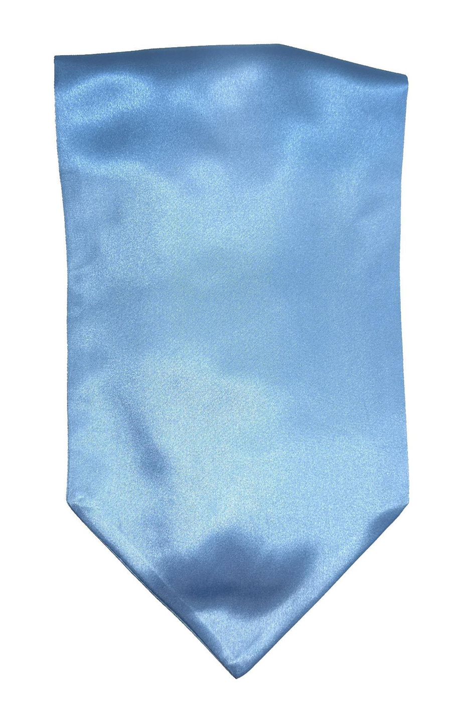 Açık Mavi Düz Ascot Fular K569