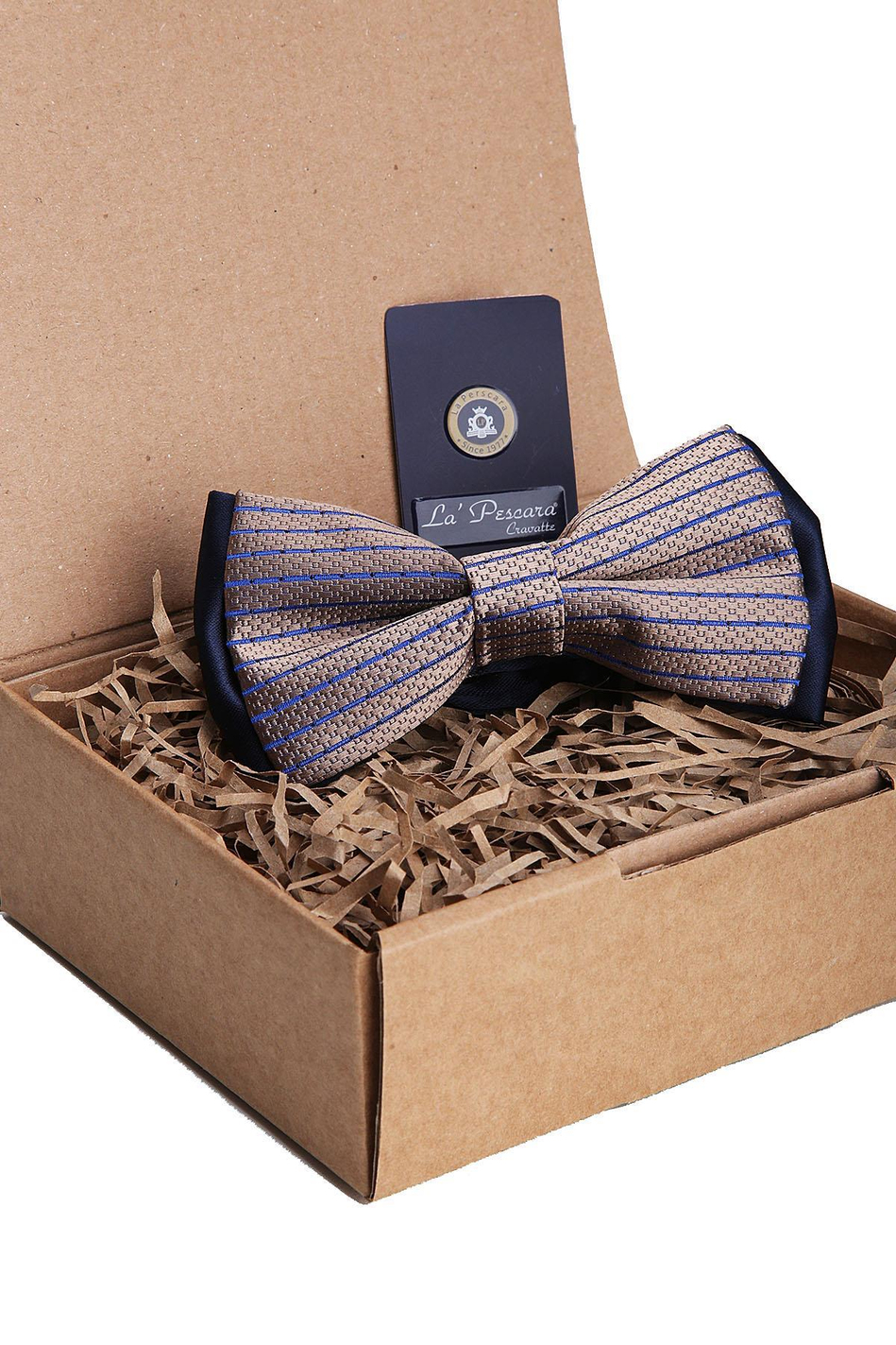 Altın Renk Çizgi Desen Papyon P1110