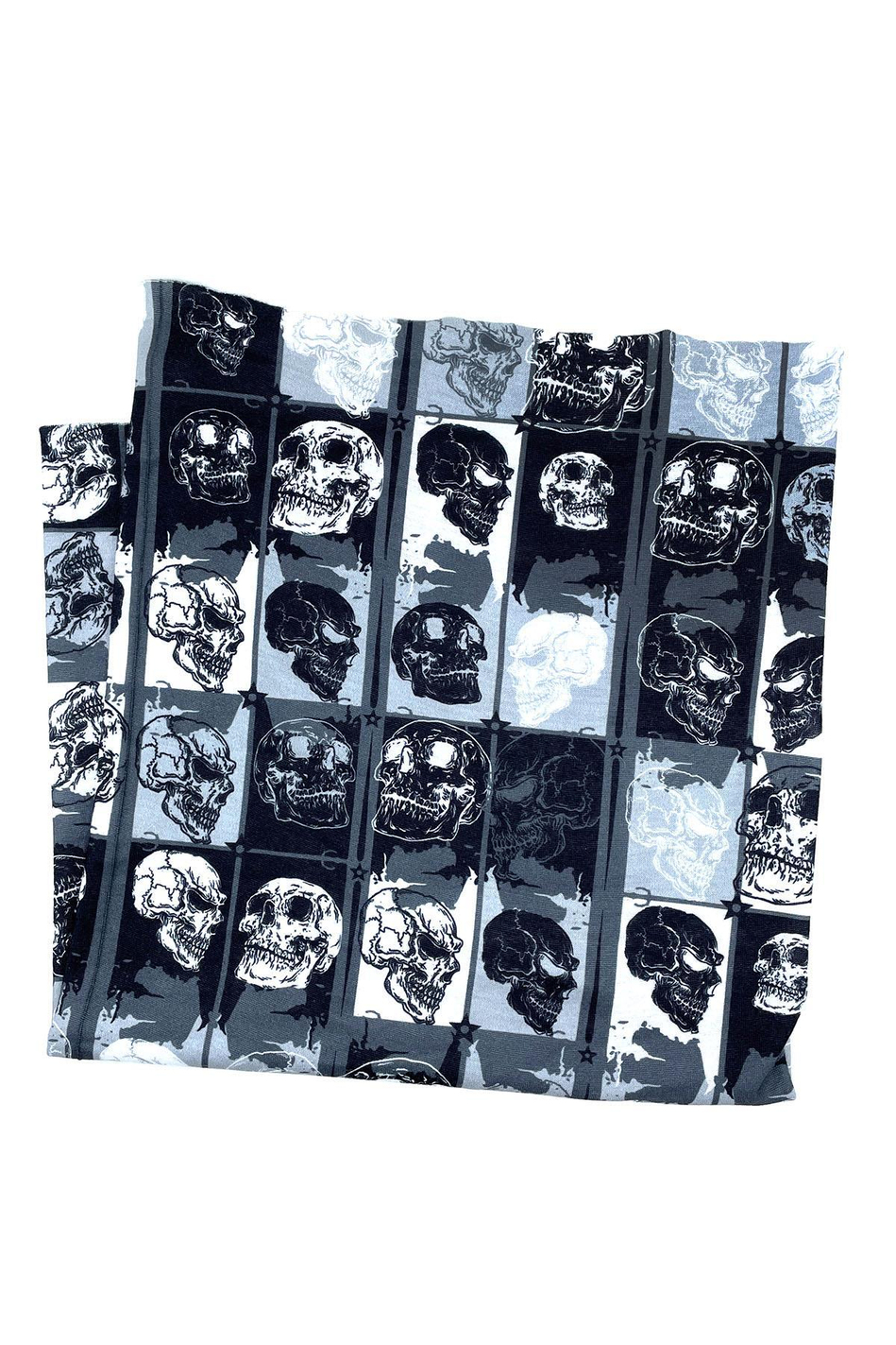 Angry Skull Siyah Beyaz Bandana BND18