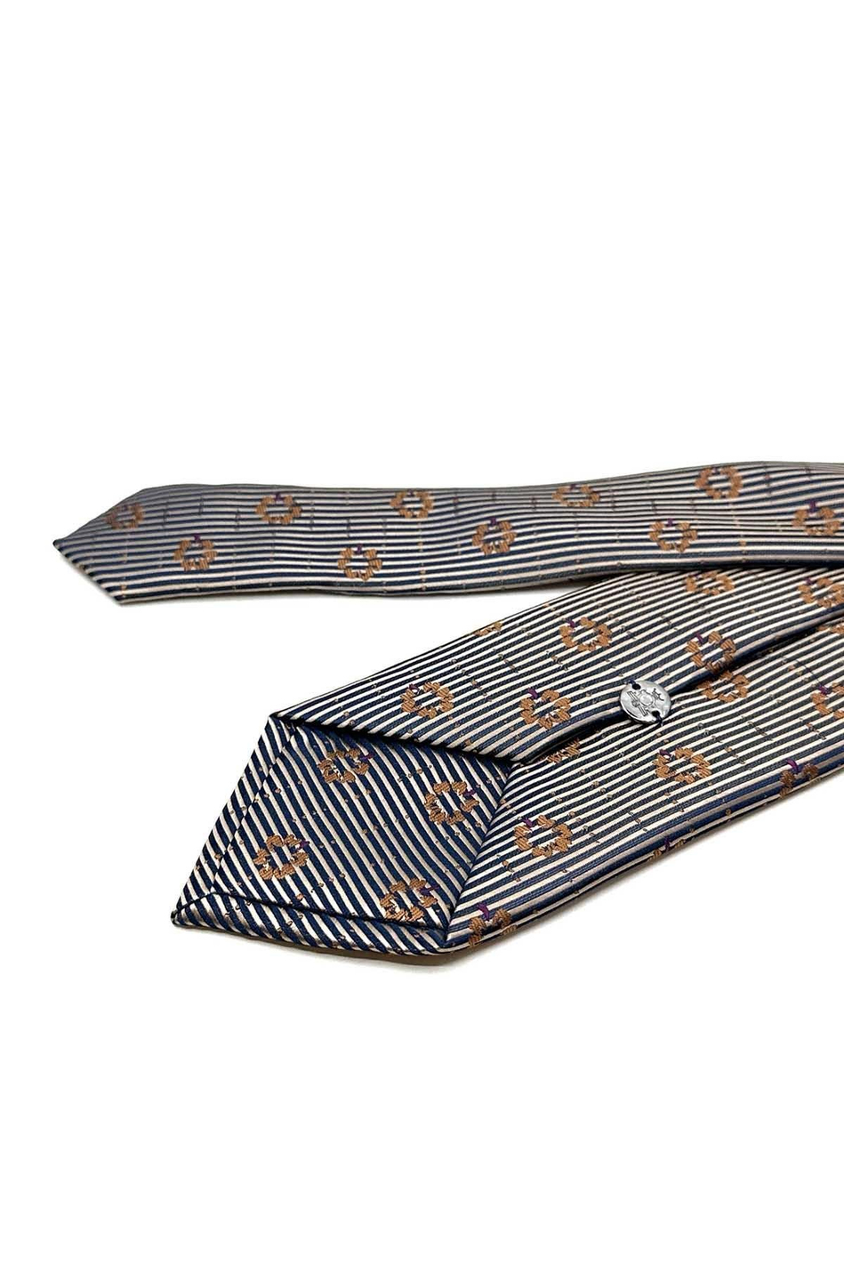 Bej Çiçek Desen Mendilli Klasik Kravat KK13023