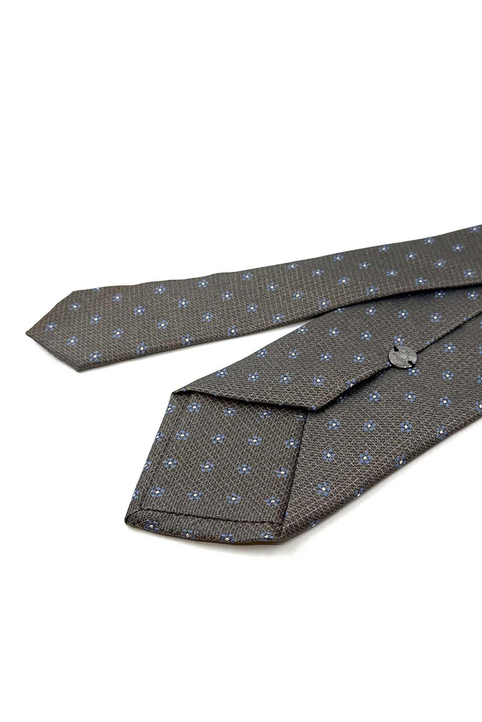 Bej Çiçek Desen Mendilli Klasik Kravat KK12256