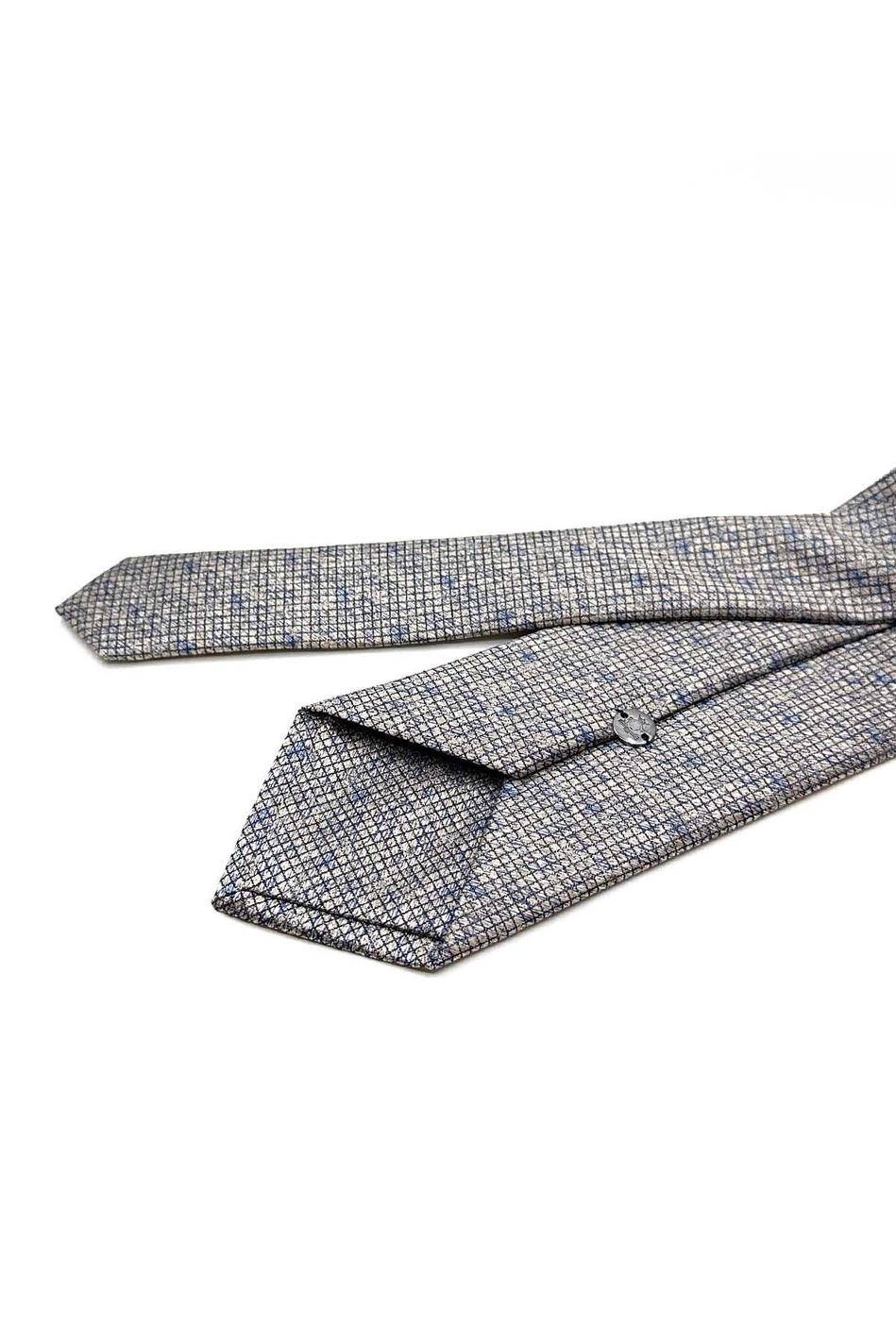 Bej Kare Desen Mendilli Klasik Kravat KK13062
