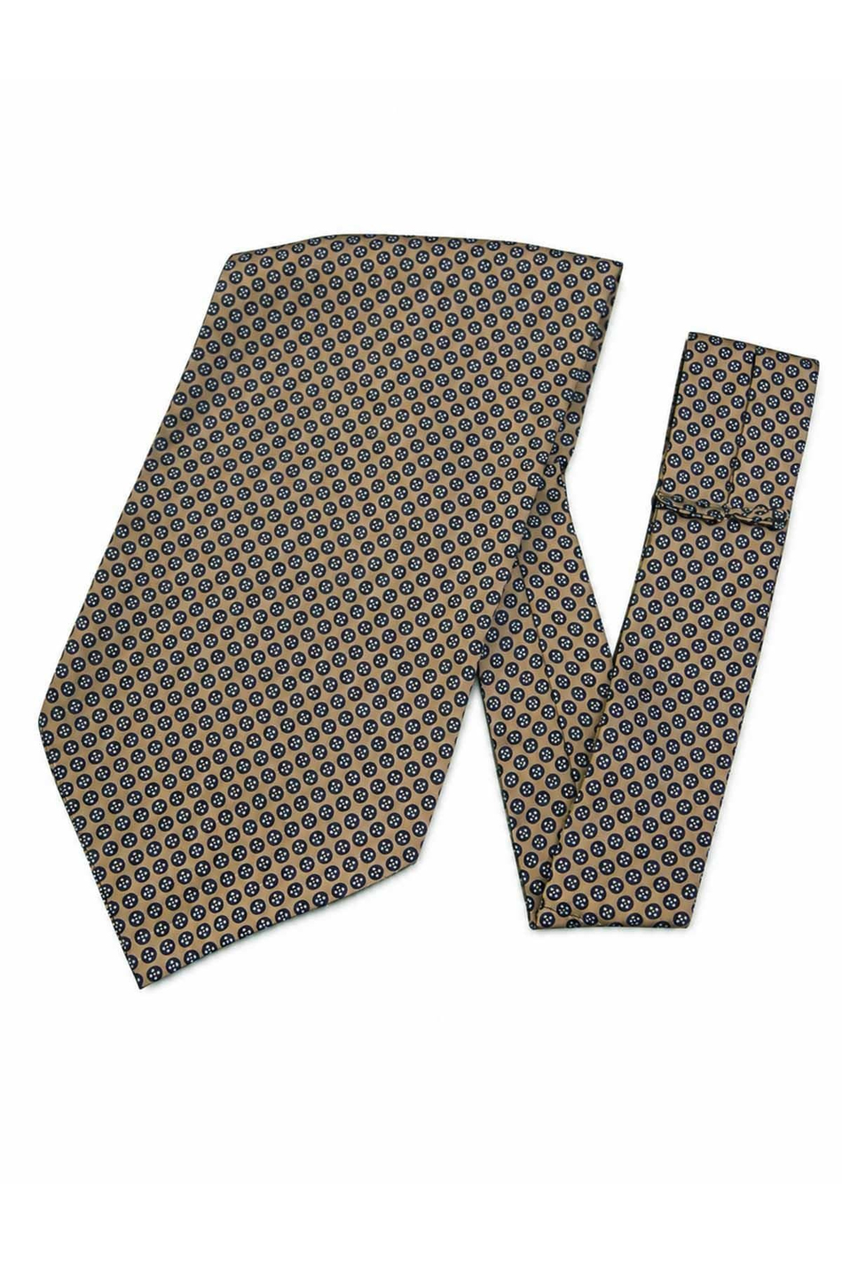 Bej Küçük Desen Ascot Kravat K689