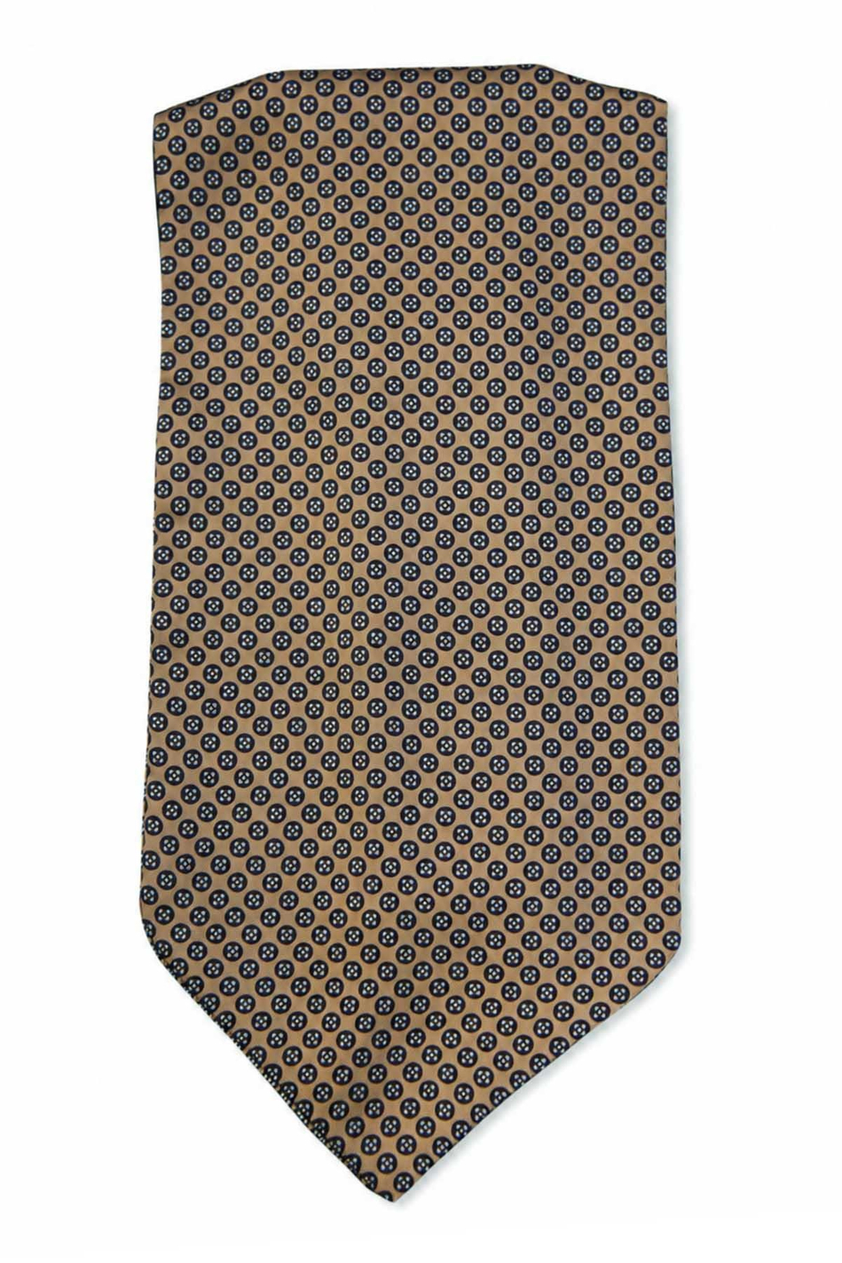 Bej Küçük Desen Ascot Kravat K689