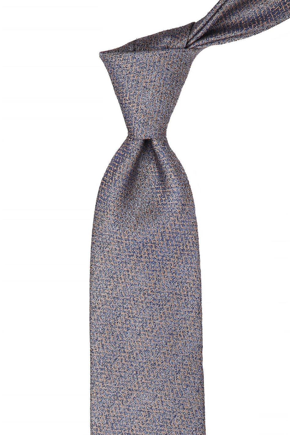 Bej Kum Desen Mendilli Klasik Kravat KK10601