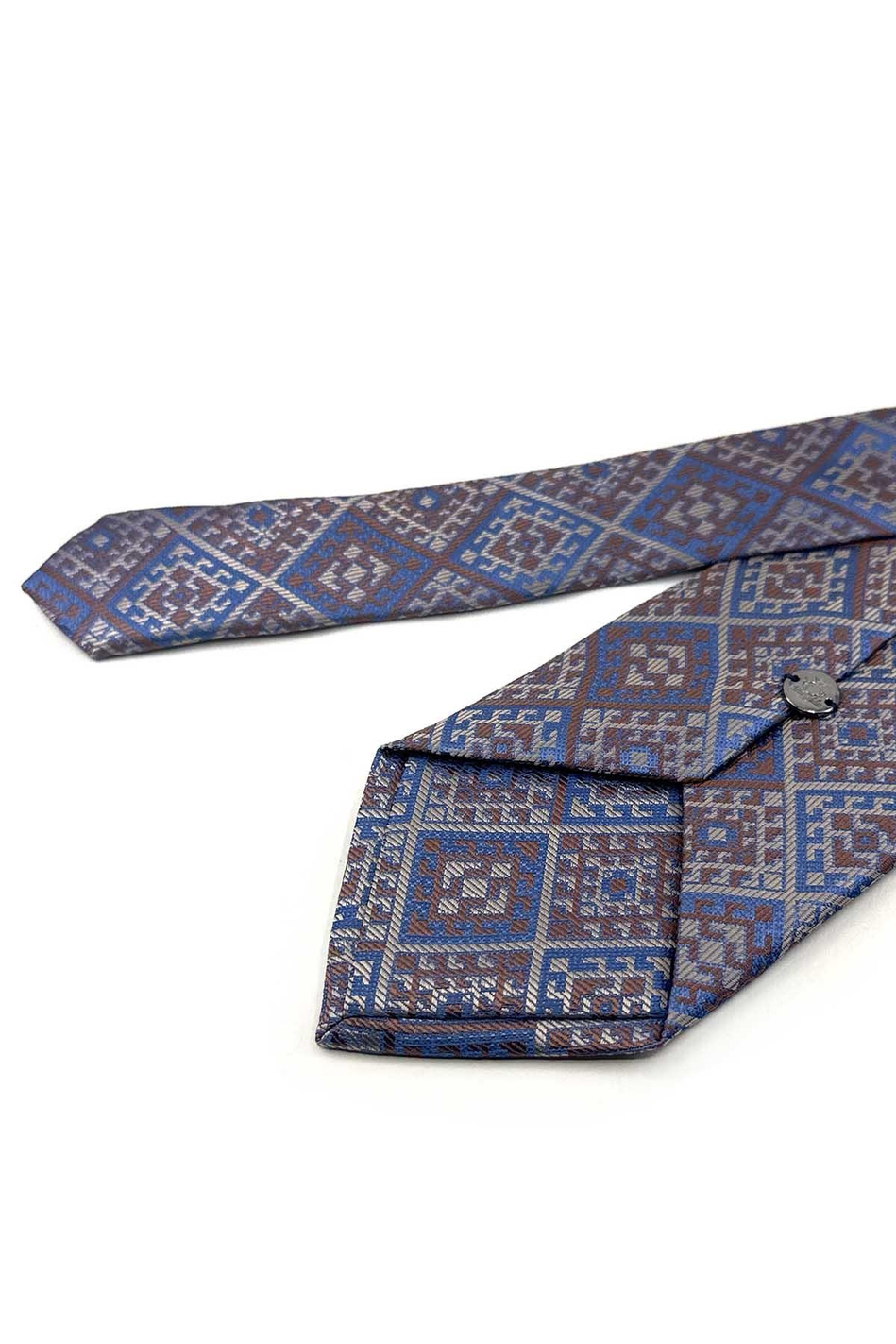 Bej Mavi Motif Kravat PRM152