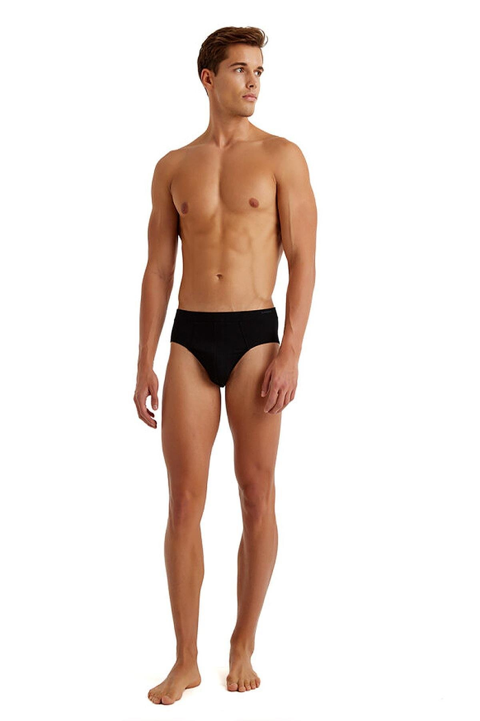 Blackspade 2'li Paket Loose Fit 9625S Slip Külot - Siyah