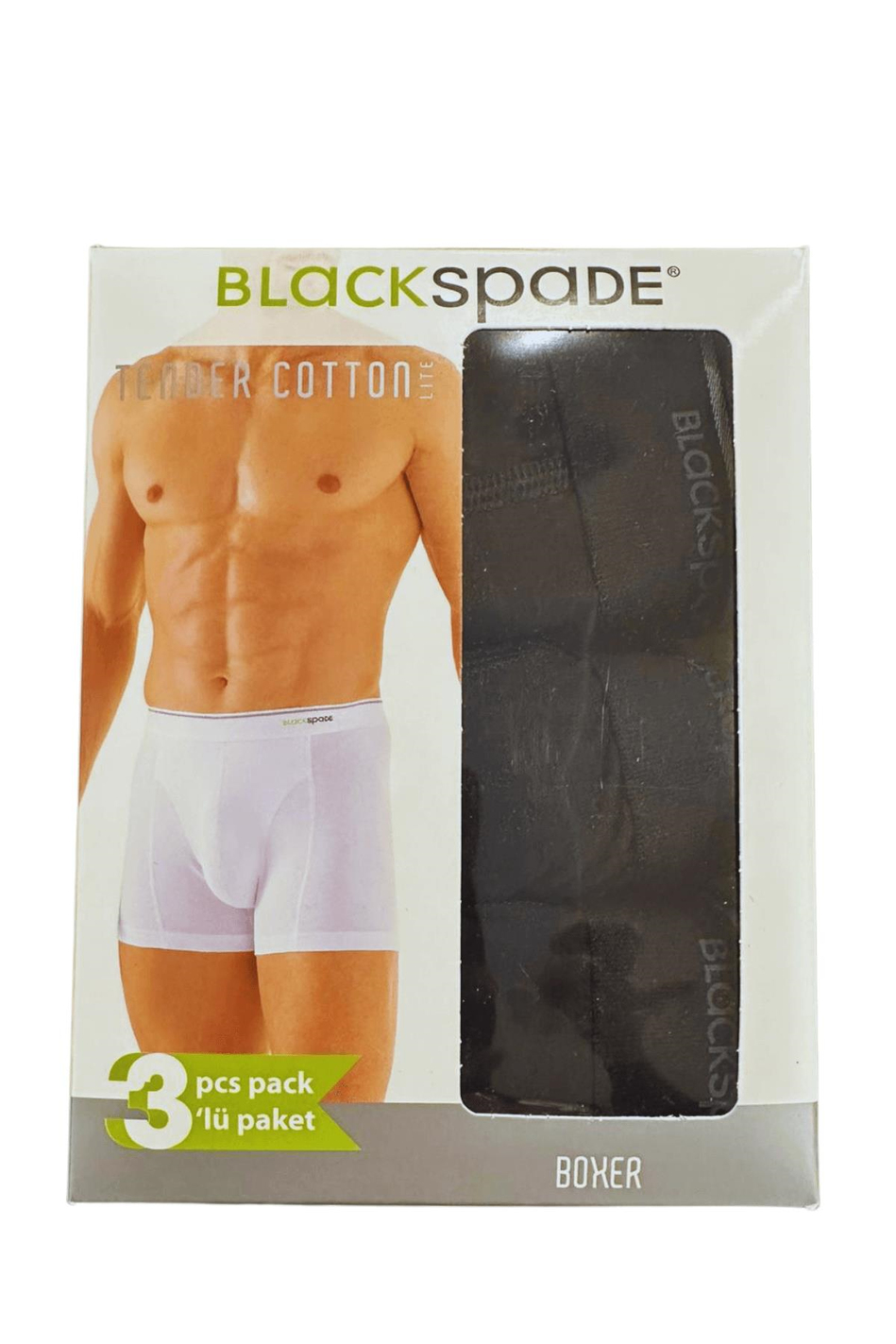 Blackspade 3'lü Paket Tender Cotton Erkek Boxer 9673B - Siyah