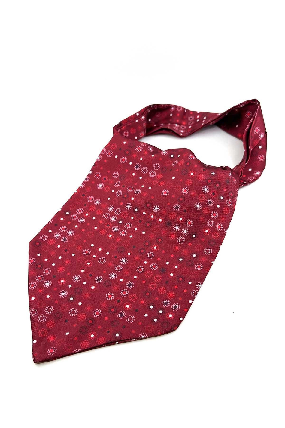 Bordo Çiçek Desen Erkek Fular K592