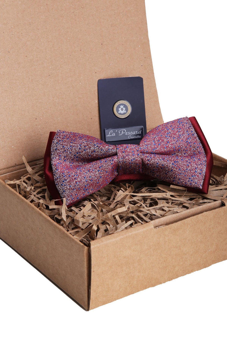 Bordo - Gri Kum Desen Papyon P1086