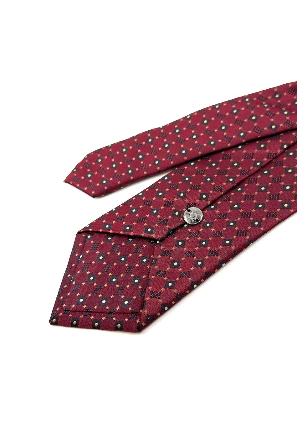 Bordo Küçük Desen Mendilli Klasik Kravat KK11152