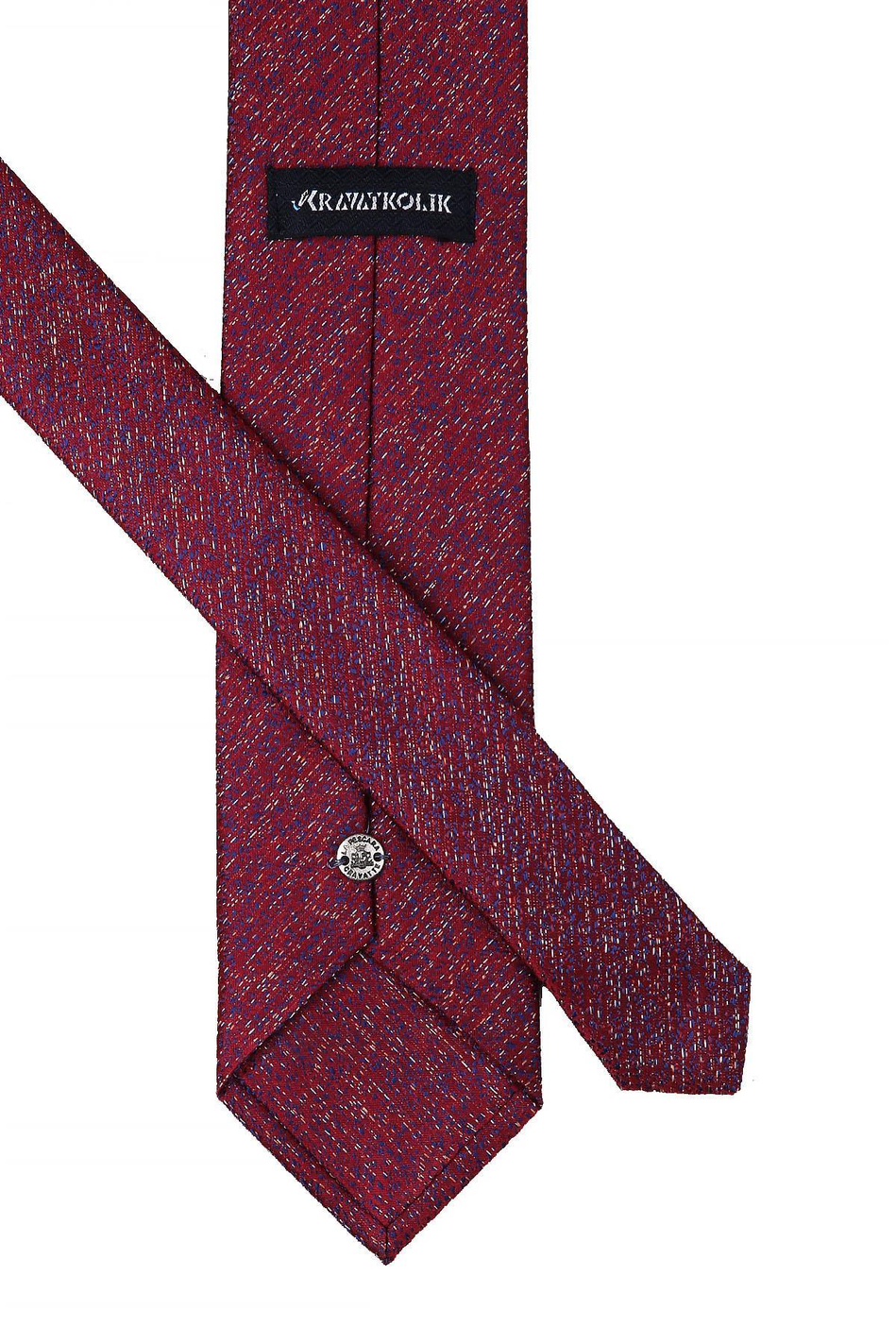 Bordo Kum Desen Mendilli Klasik Kravat KK10391