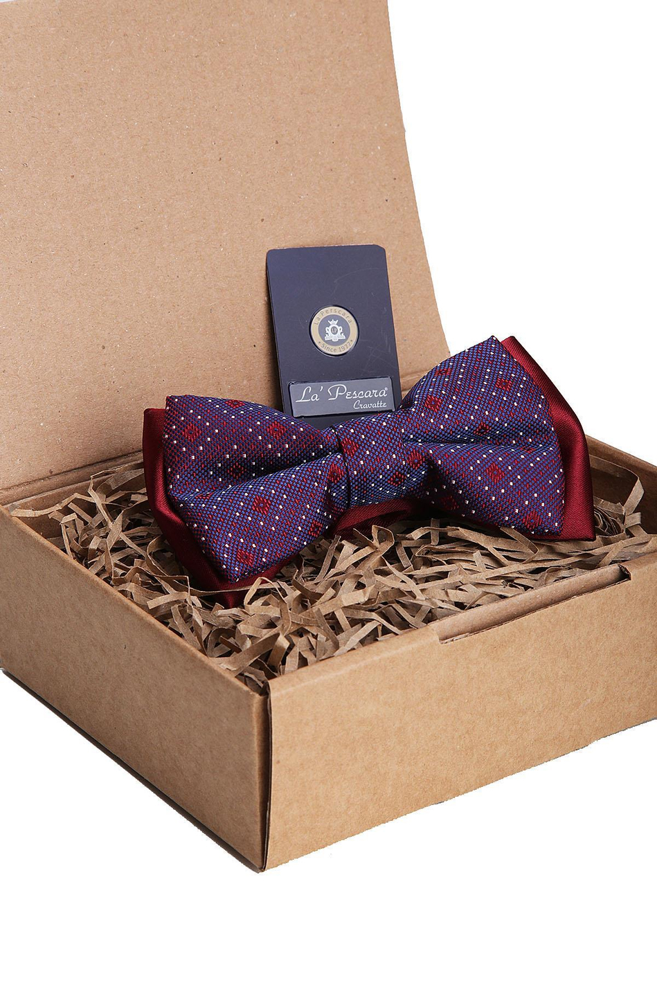 Bordo - Mavi Motif Desen Papyon P1234