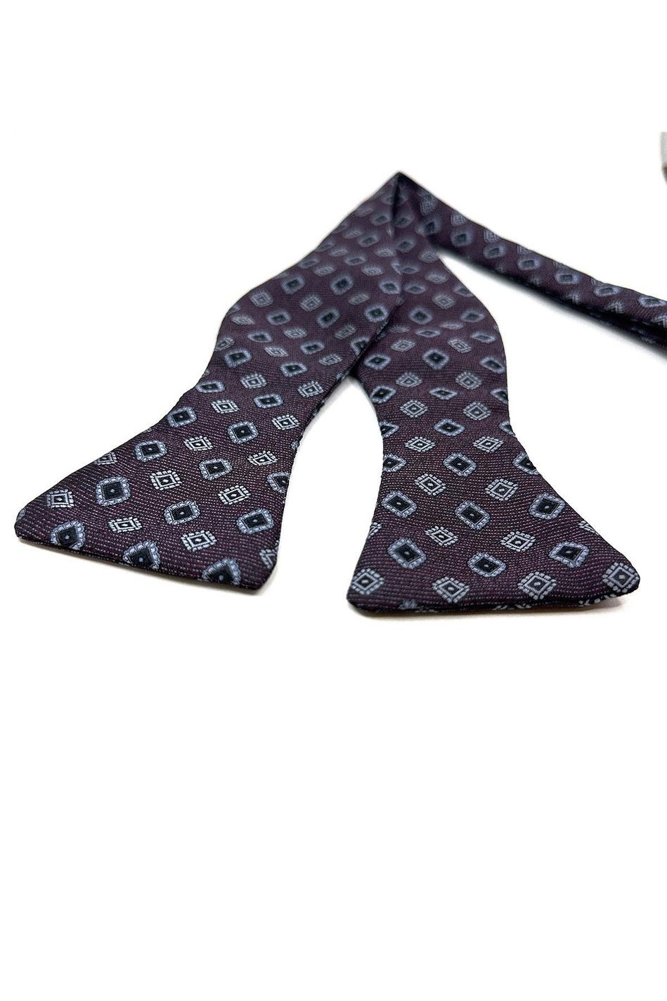 Bordo Motif Desen Açık Papyon AP150