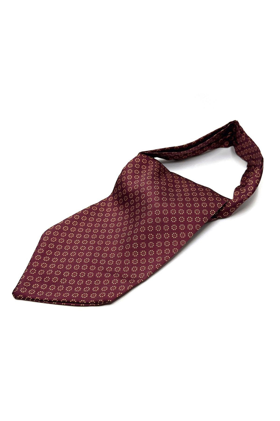 Bordo Motif Desen Erkek Fular K449