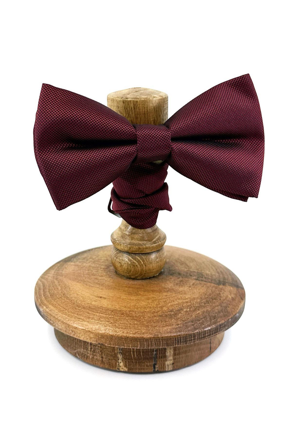 Bordo Nokta Desen Klasik Papyon P1884