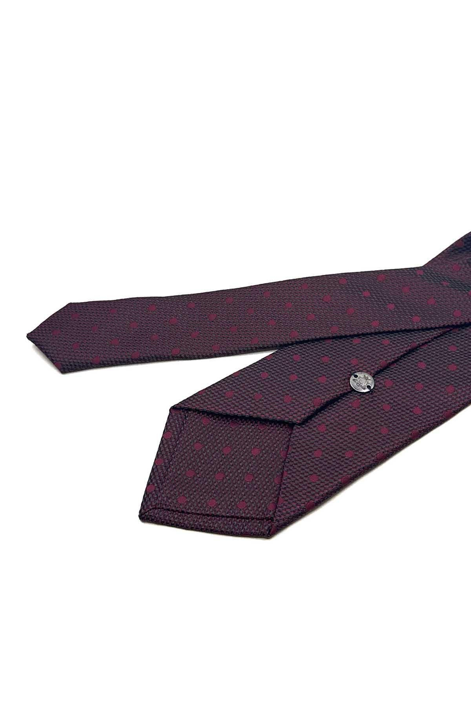 Bordo Puantiye Desen Mendilli Klasik Kravat KK13004