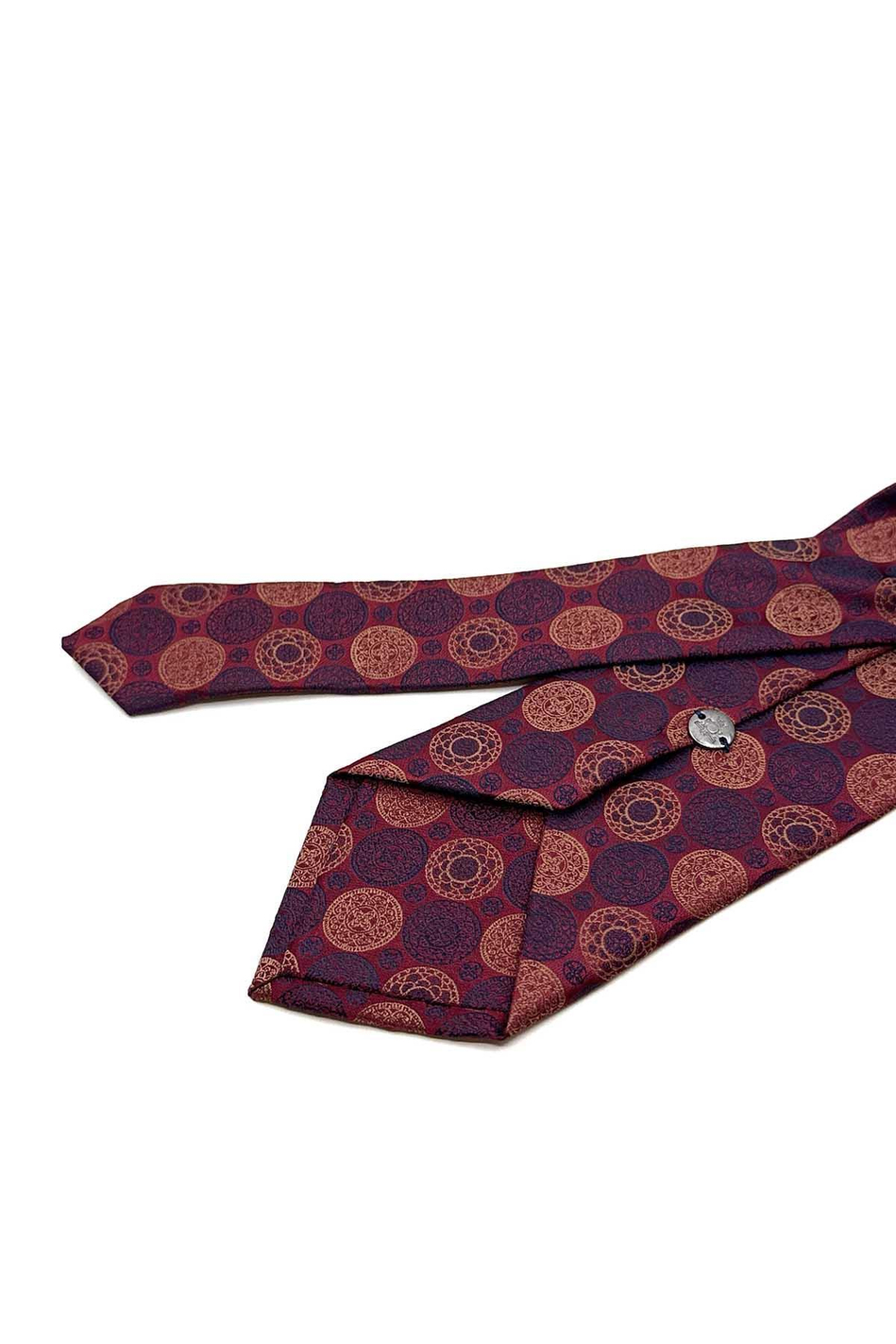 Bordo Puantiye Desen Mendilli Klasik Kravat KK12995