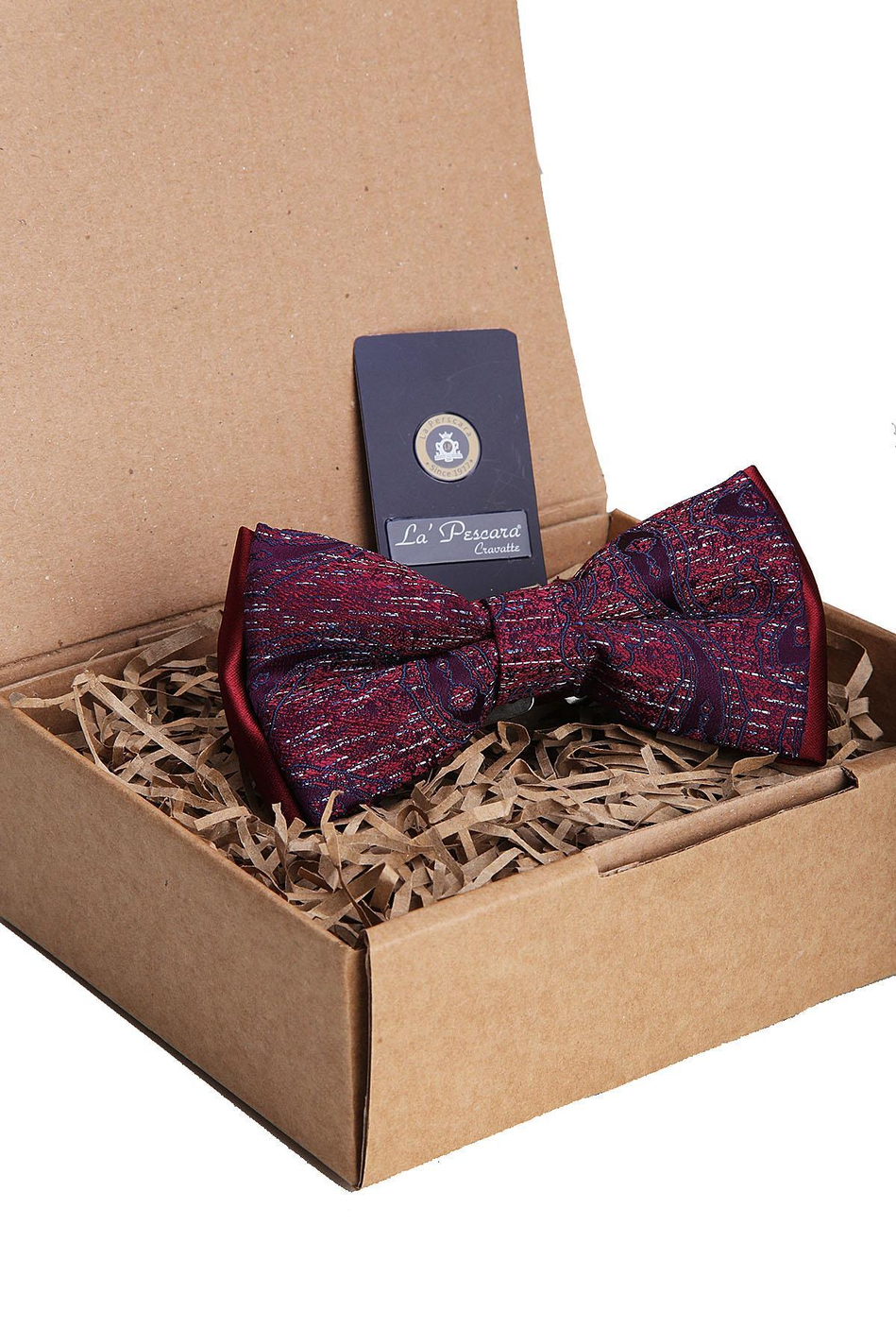 Bordo Şal Desen Papyon P1387