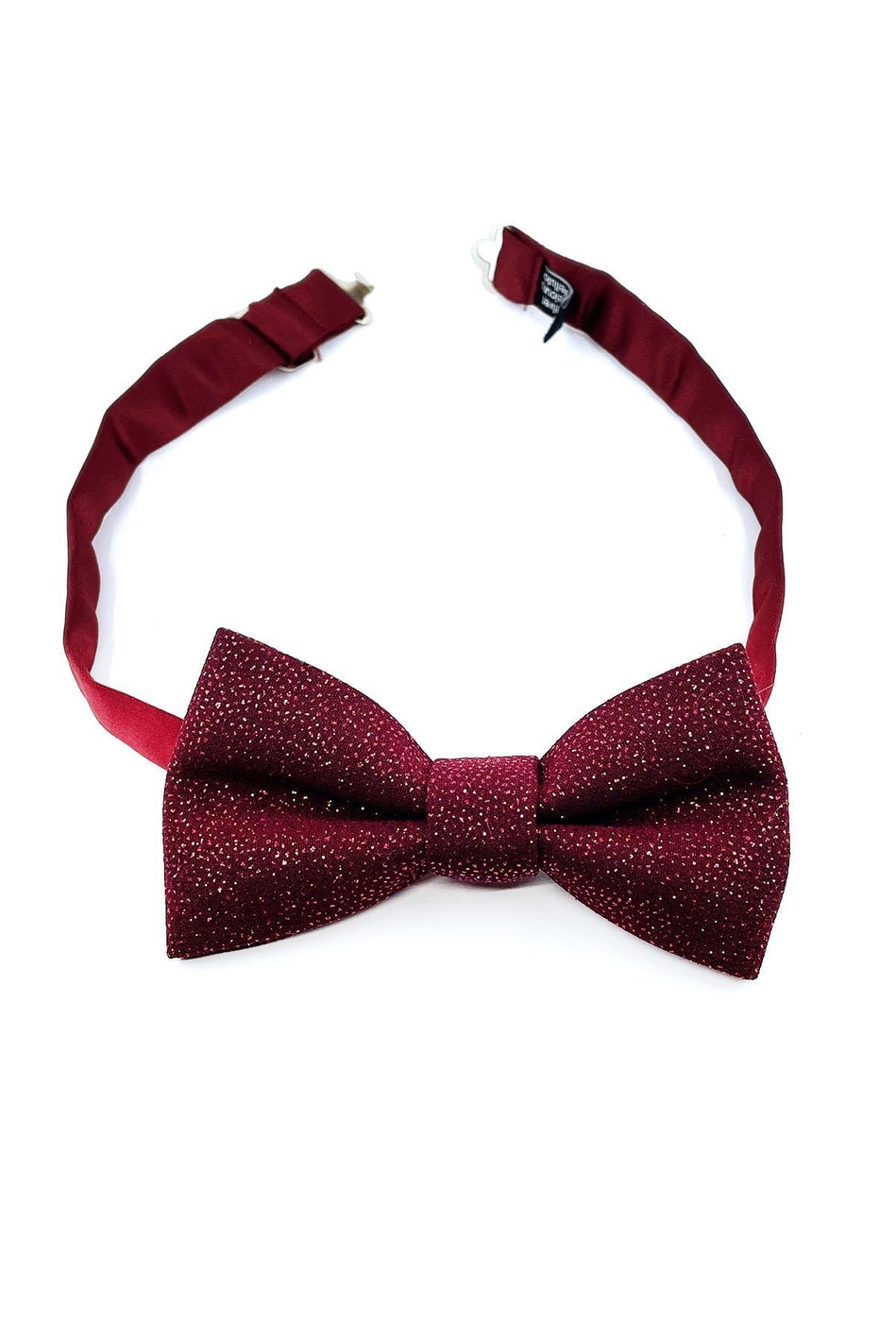 Bordo Simli Damatlık Papyon P1694