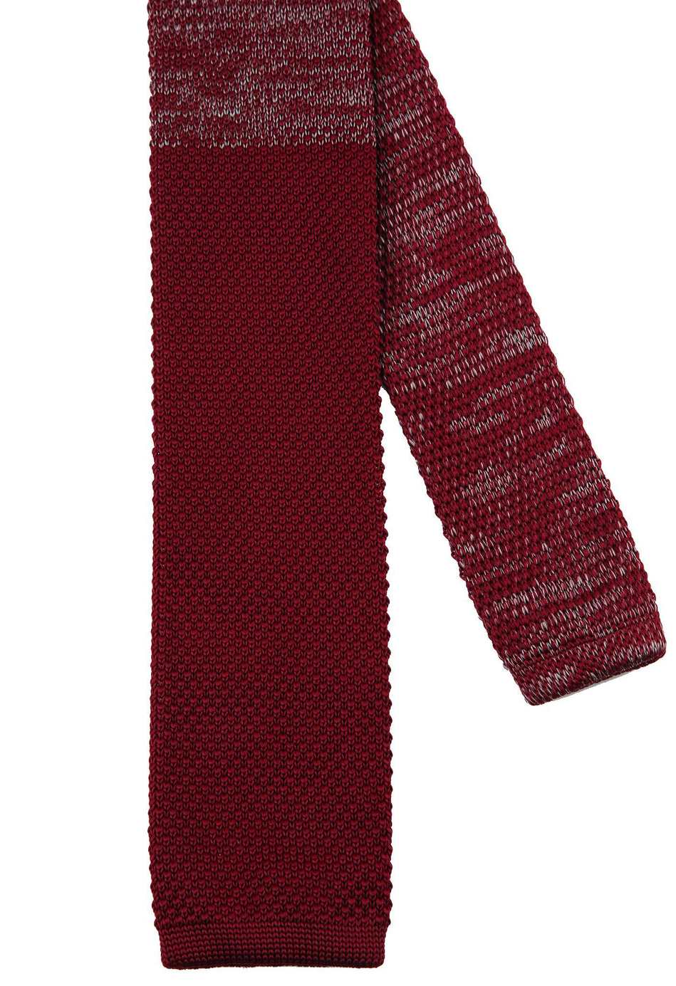 Bordo Yarım Kırçıllı Örgü Kravat 8189
