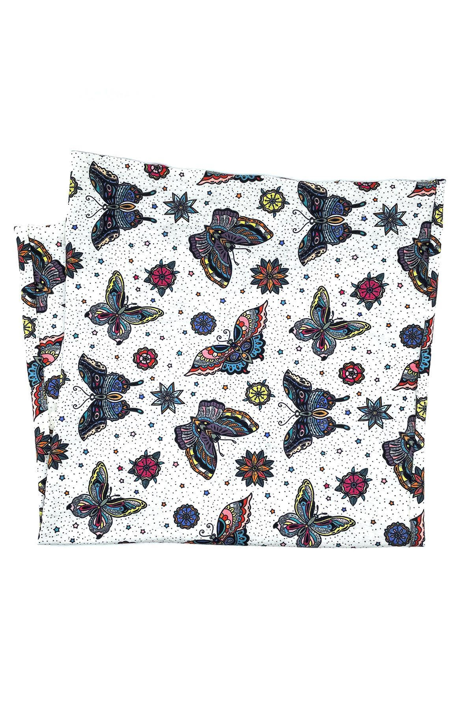 Butterfly Beyaz Bandana BND60