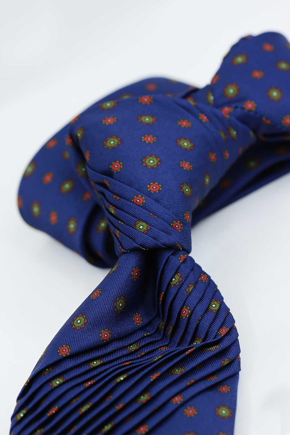 Carbonora Style Lacivert Küçük Desen Piliseli Kravat CRK94