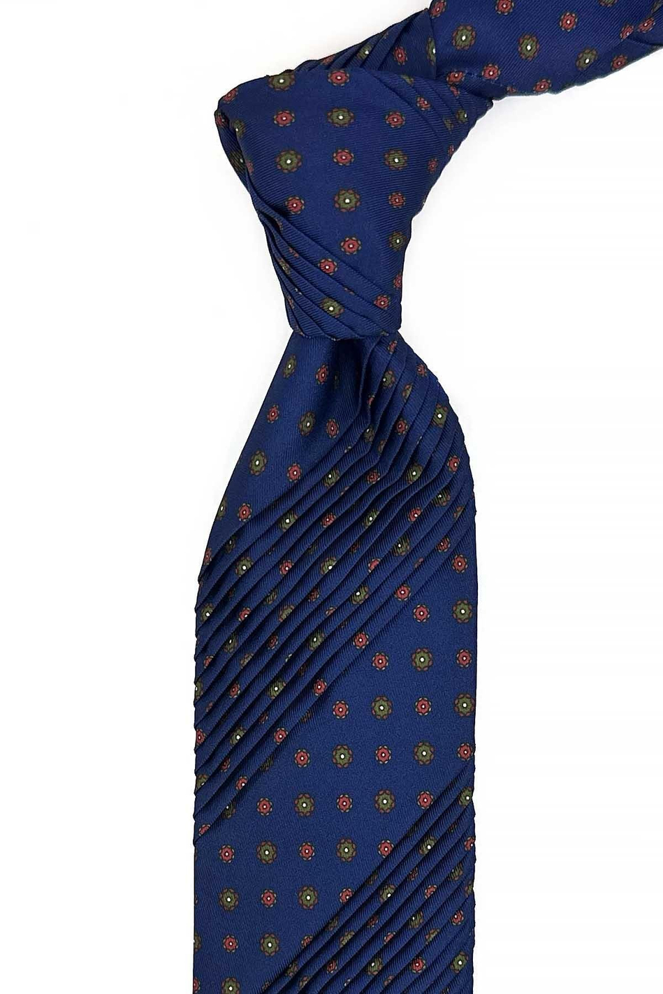 Carbonora Style Lacivert Küçük Desen Piliseli Kravat CRK94