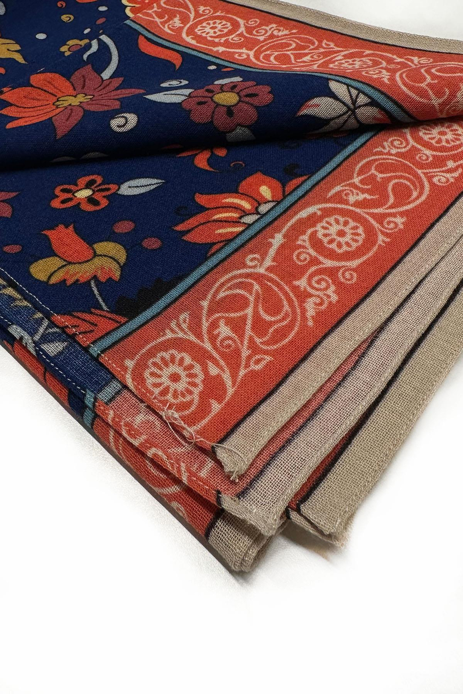 Chilcote Style Mavi Wool Kaşkol K481