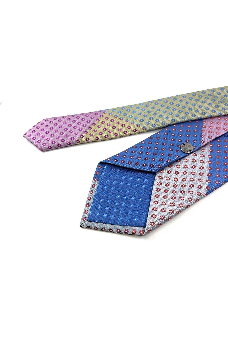 Çiçek Desen Çok Renkli Patchwork Kravat KK13213