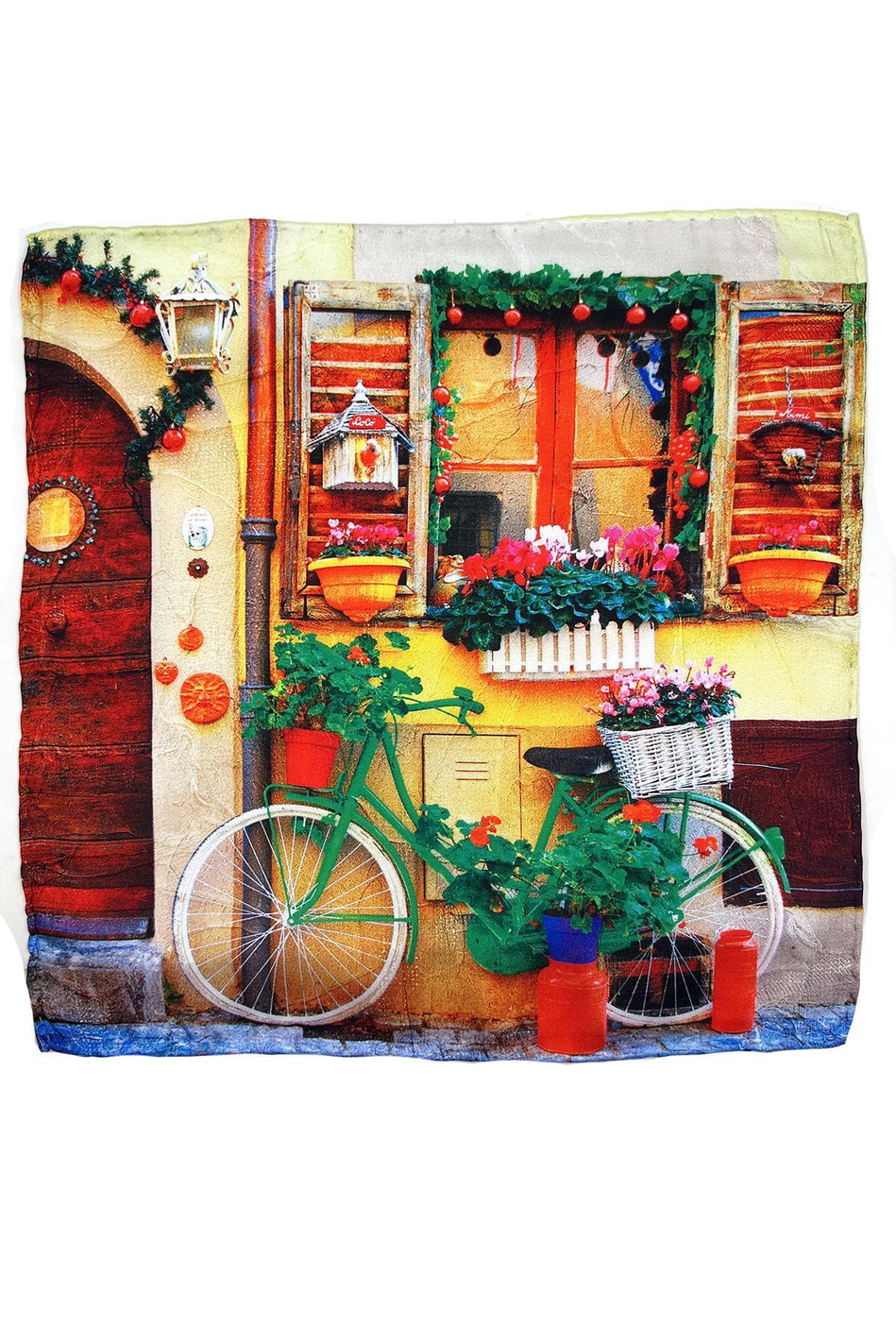 Çok Renkli Bisiklet Motifli Erkek Cep Mendilli SPS593-65