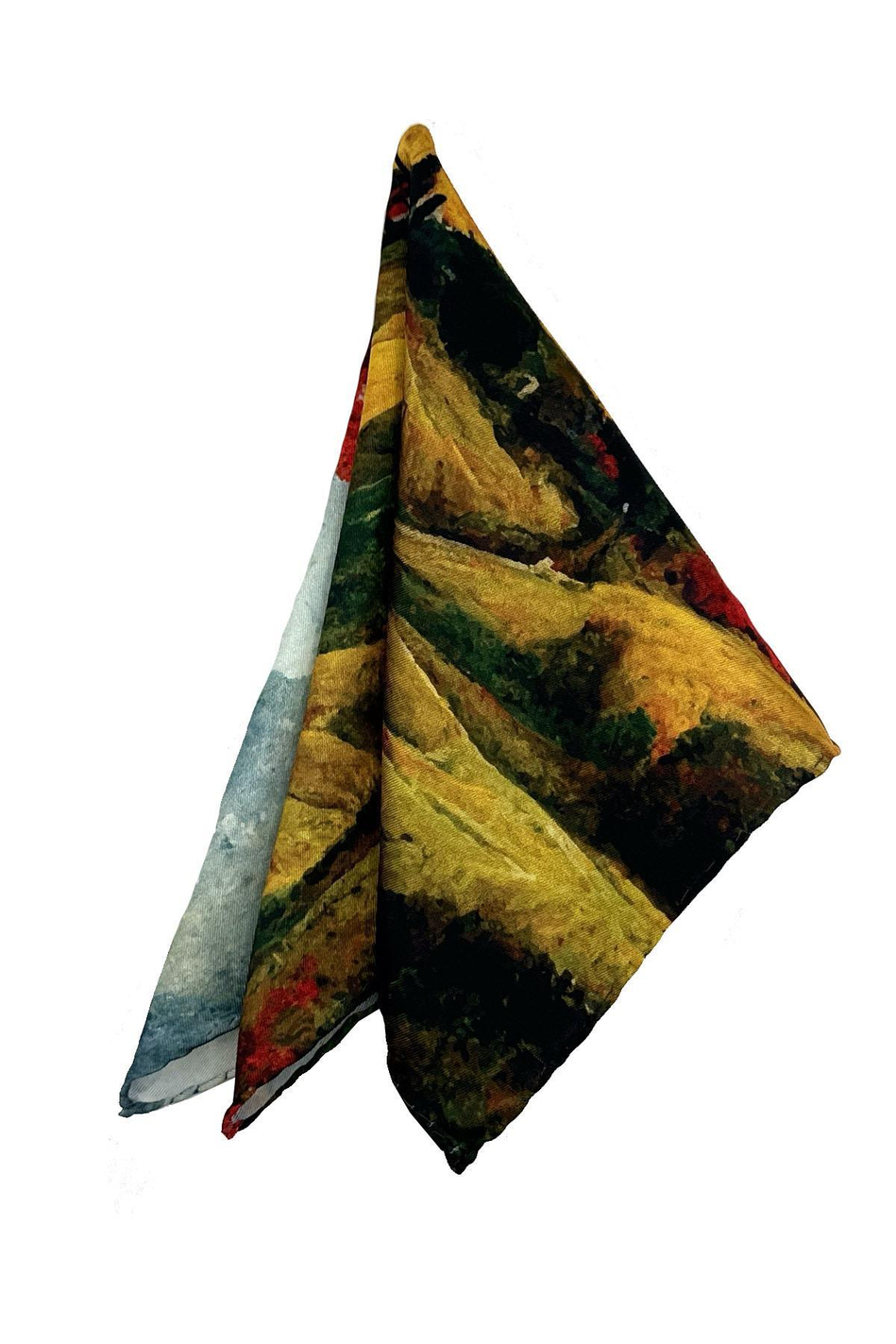 Çok Renkli Doğa Motif Erkek Cep Mendili SPS636-116