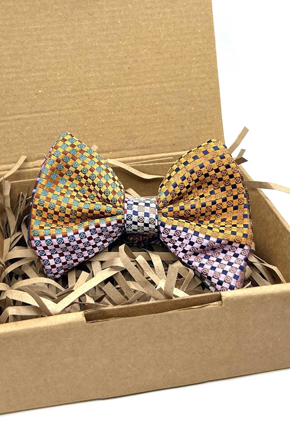 Çok Renkli Kare Desen Patchwork Papyon P1950