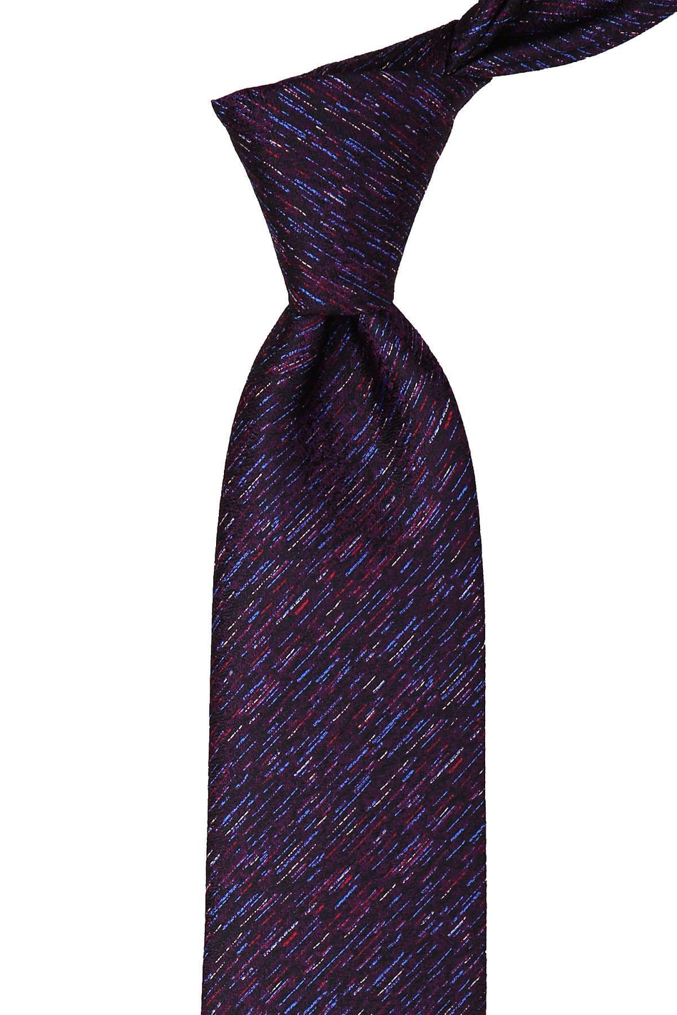 Çok Renkli Kum Desen Mendilli Klasik Kravat KK10036