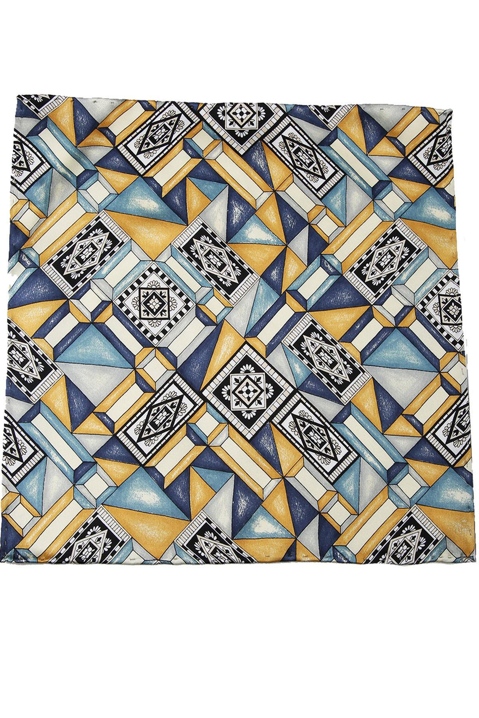 Çok Renkli Motif Baskılı İpek Mendil SPS412
