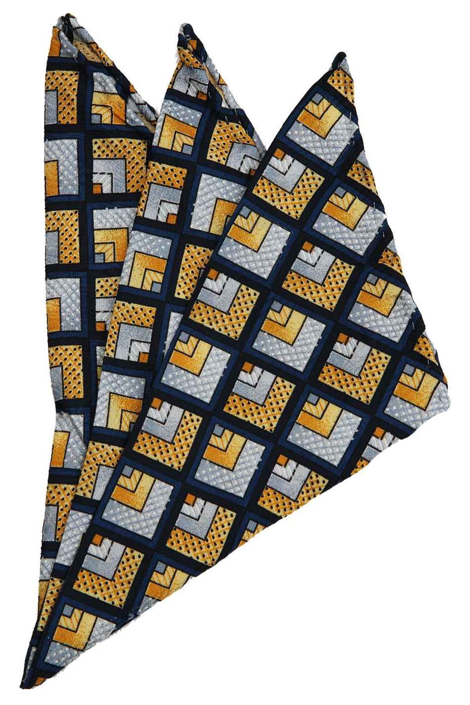 Çok Renkli Motif Baskılı İpek Mendil SPS303