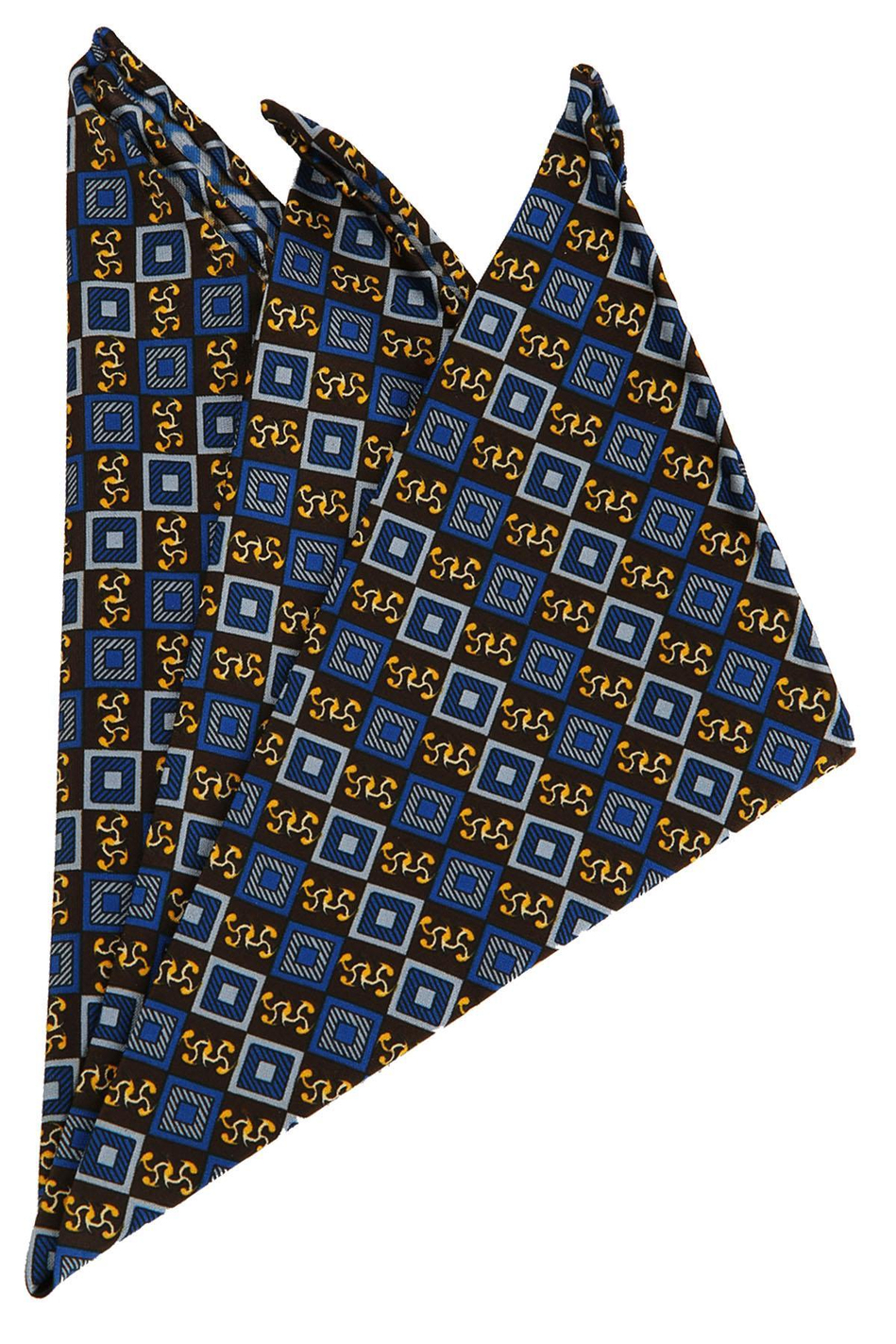 Çok Renkli Motif Baskılı İpek Mendil SPS222